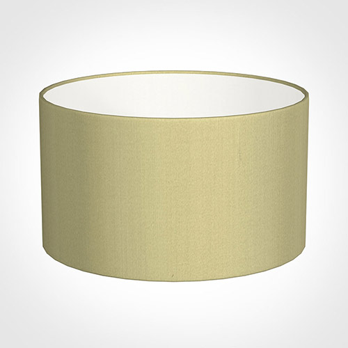 35cm Wide Cylinder Shade in Wheat Faux Silk