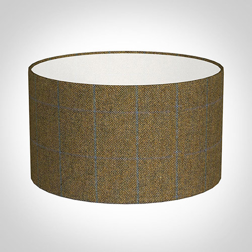 35cm Wide Cylinder in Angus Check Lovat Wool