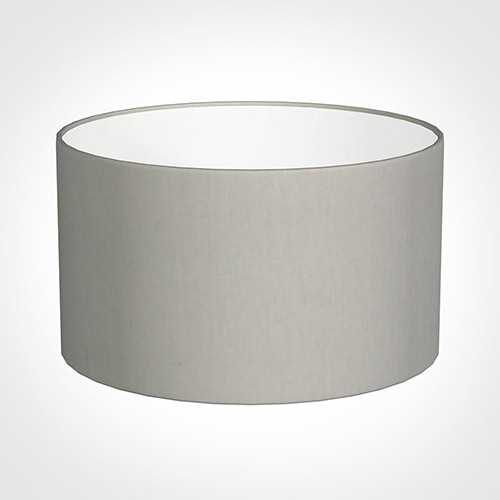 35cm Wide Cylinder Shade in Soft Grey Waterford Linen