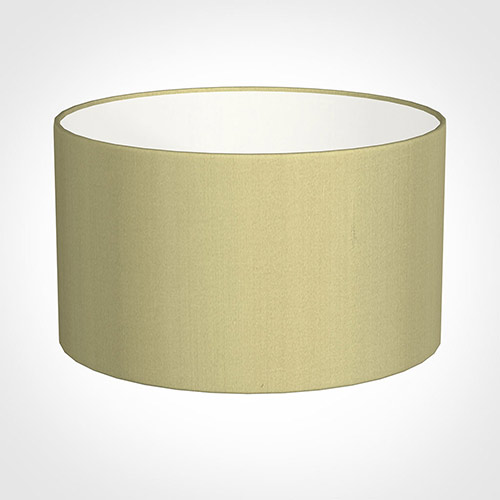 40cm Wide Cylinder Shade in Wheat Faux Silk