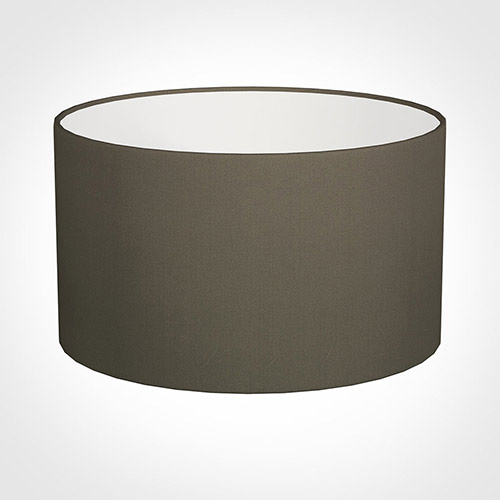 40cm Wide Cylinder Shade in Bark Satin