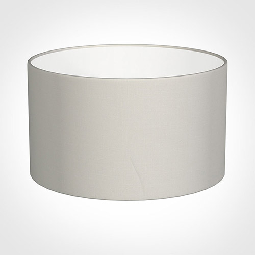 40cm Wide Cylinder Shade in Off White Waterford Linen