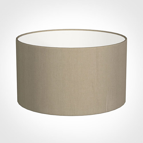 45cm Wide Cylinder Shade in Limestone Waterford Linen