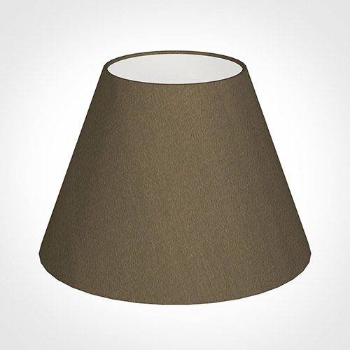 25cm Empire Shade in Bronze Faux Silk