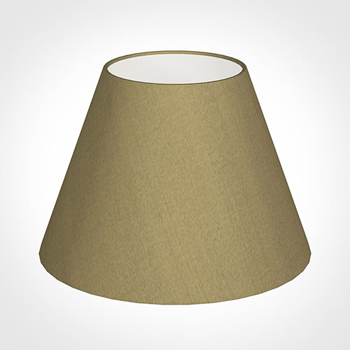 25cm Empire Shade in Dull Gold Faux Silk