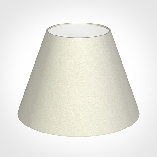 25cm Empire Shade in Pearl Faux Silk
