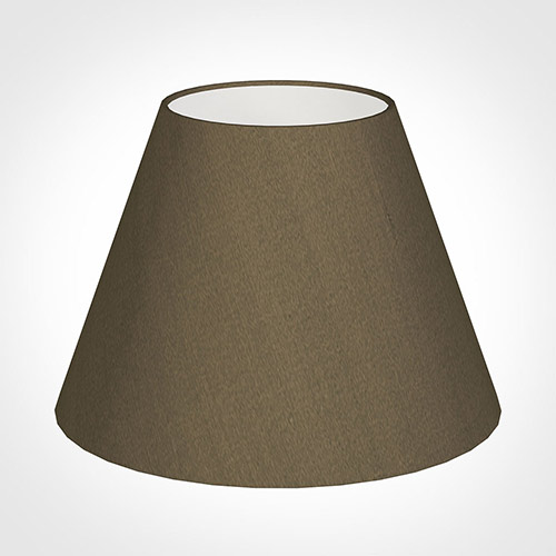 30cm Empire Shade in Bronze Faux Silk