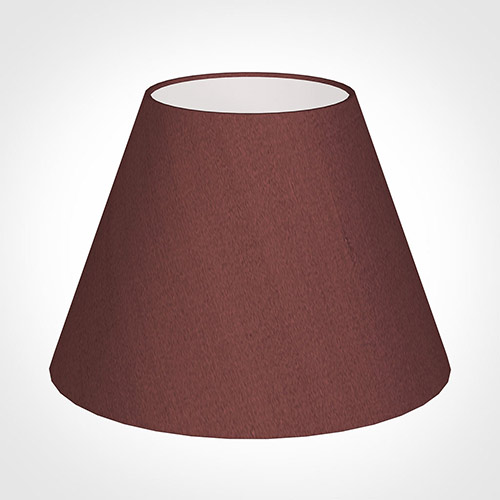 30cm Empire Shade in Old Red Faux Silk