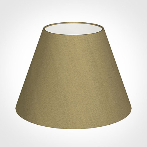 35cm Empire Shade in Dull Gold Faux Silk
