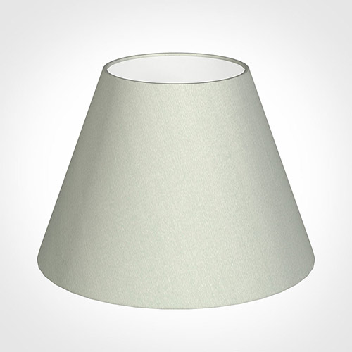 35cm Empire Shade in Soft Grey Faux Silk