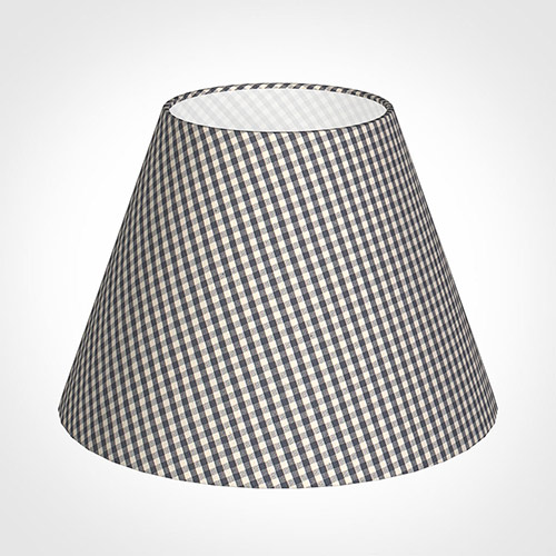 35cm Empire Shade in Grey Gingham