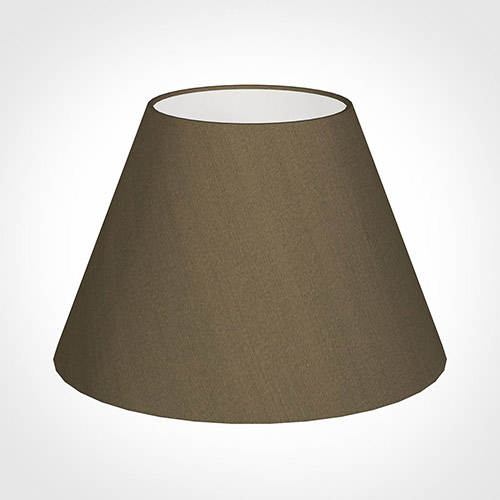 40cm Empire Shade in Bronze Faux Silk