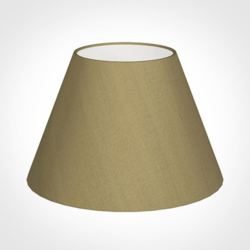 40cm Empire Shade in Dull Gold Faux Silk