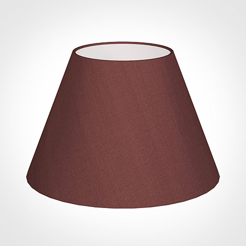 40cm Empire Shade in Old Red Faux Silk