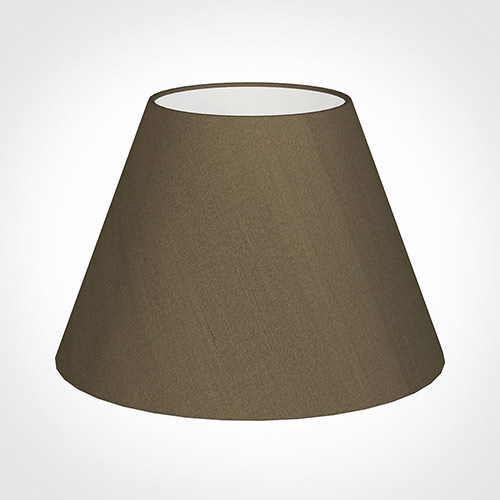 45cm Empire Shade in Bronze Faux Silk