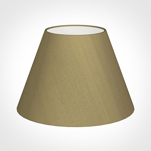 45cm Empire Shade in Dull Gold Faux Silk
