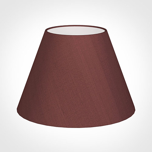 45cm Empire Shade in Old Red Faux Silk