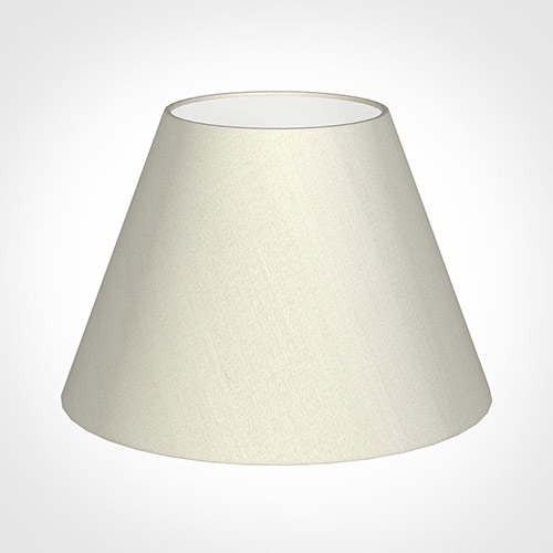 45cm Empire Shade in Pearl Faux Silk