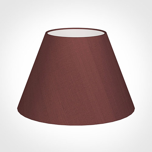 50cm Empire Shade in Old Red Faux Silk