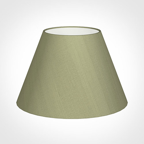 50cm Empire Shade in Pale Green Faux Silk