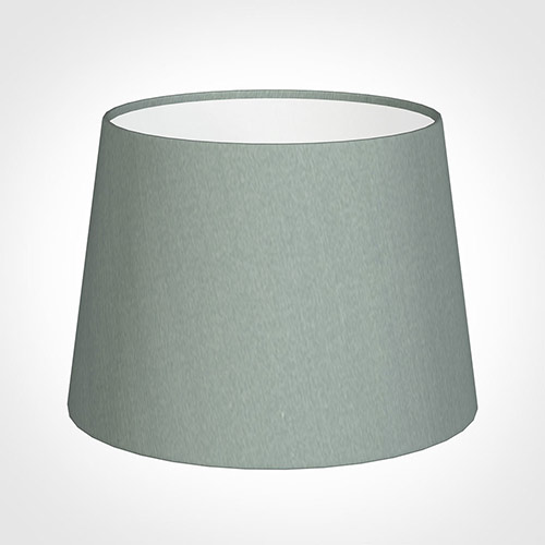 20cm Medium French Drum Shade in Aquamarine Faux Silk