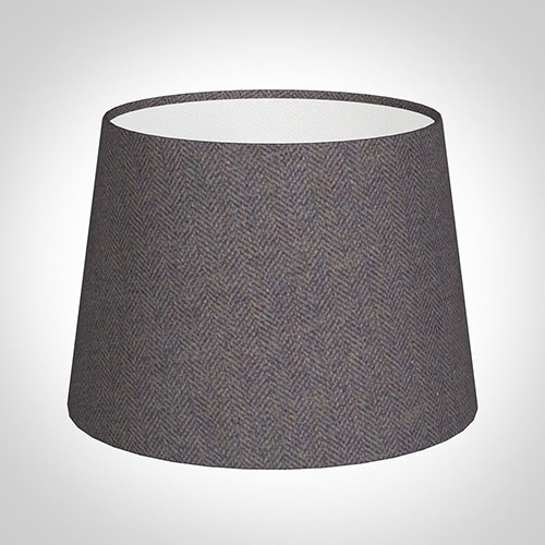 20cm Medium French Drum in Heather Herringbone Lovat Tweed