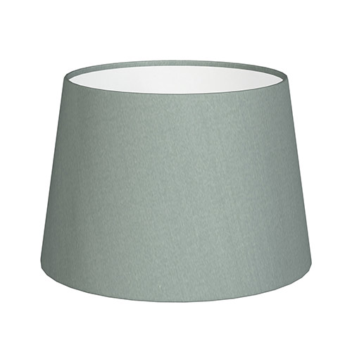 25cm Medium French Drum Shade in Aquamarine Faux Silk