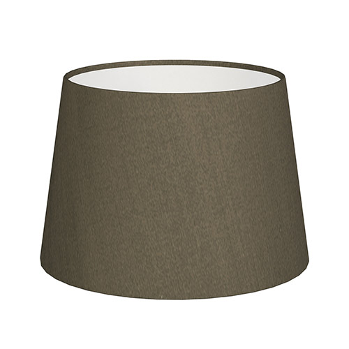 25cm Medium French Drum Shade in Bronze BrownSilk