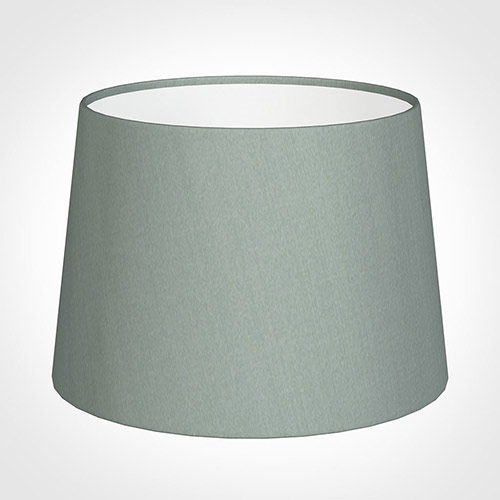 30cm Medium French Drum Shade in Aquamarine Faux Silk