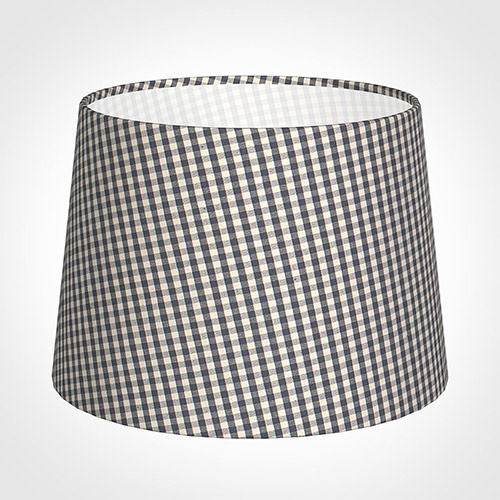 30cm Medium French Drum in Grey Longford Gingham