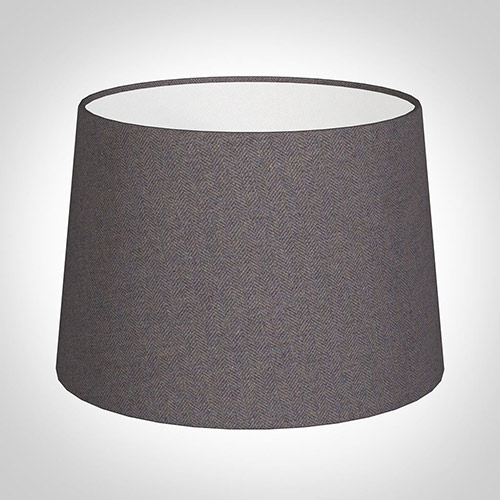35cm Medium French Drum in Heather Herringbone Lovat Tweed