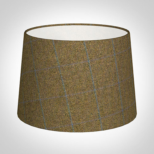 35cm Medium French Drum in Angus Check Lovat Wool