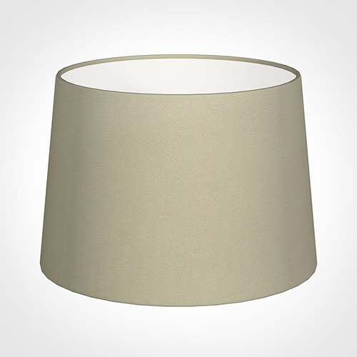 35cm Medium French Drum Shade in Pale Smoke Satin