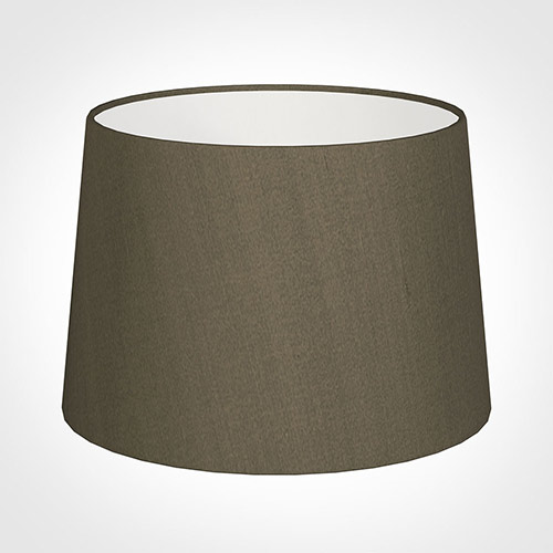 35cm Medium French Drum Shade in Bronze BrownSilk