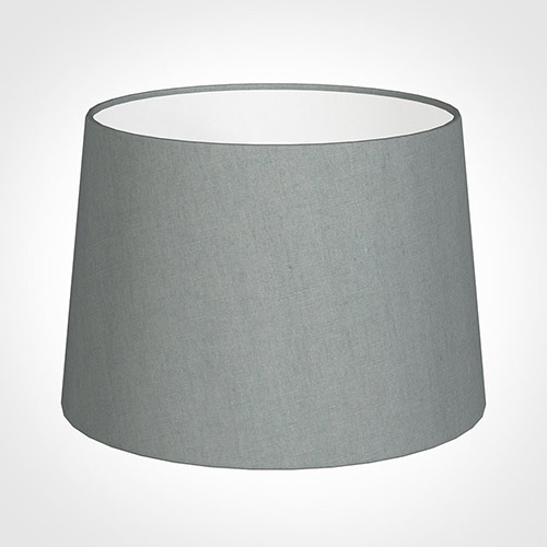 35cm Medium French Drum Shade in Blue Waterford Linen