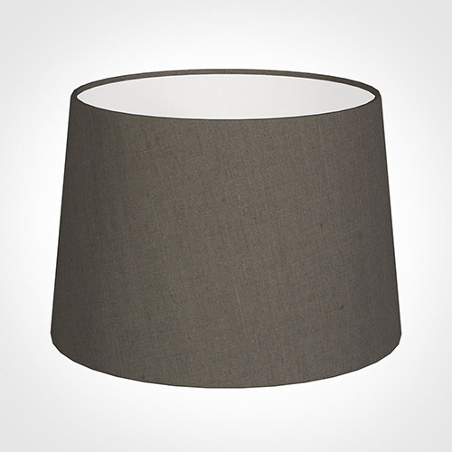 35cm Medium French Drum Shade in Mouse Waterford Linen