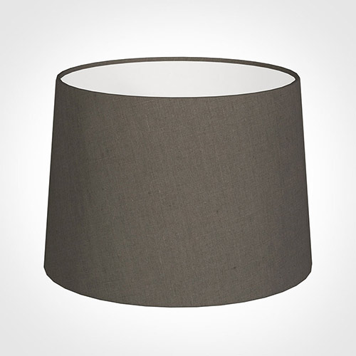 40cm Medium French Drum Shade in Mouse Waterford Linen