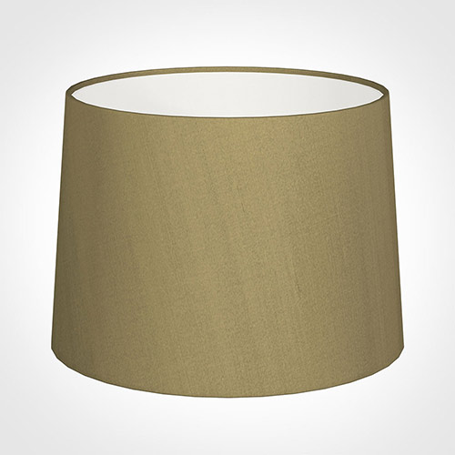 45cm Medium French Drum Shade in Dull Gold Faux Silk