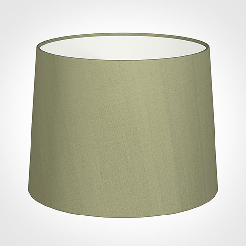50cm Medium French Drum Shade in Pale Green Faux Silk