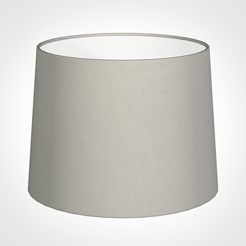 50cm Medium French Drum Shade in Soft Grey Waterford Linen