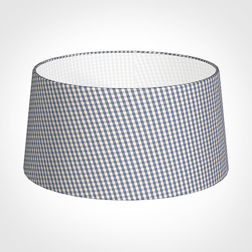 45cm Wide French Drum Shade in Blue Longford Gingham