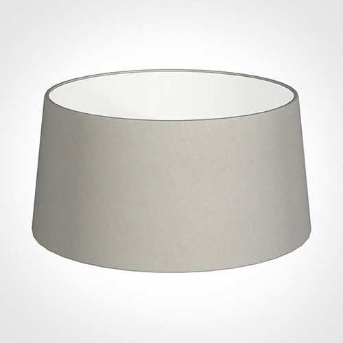 45cm Wide French Drum Shade in Soft Grey Waterford Linen