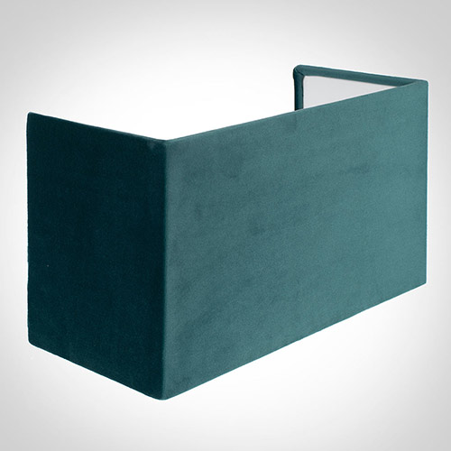 31cm Hanbury Half Shade in Teal Hunstanton Velvet