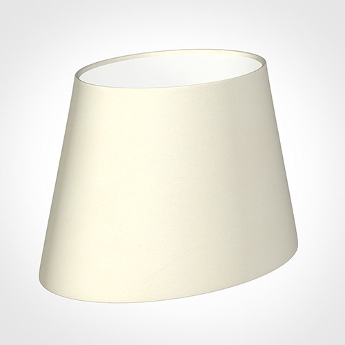 25cm Sloped Oval Shade in Cream Satin