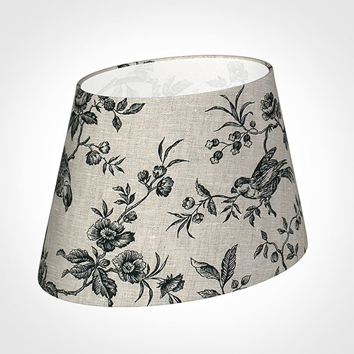 30cm Sloped Oval Shade in Black Isabelle