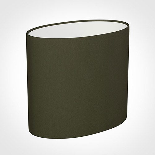 20cm Straight Oval Shade in Laurel Satin