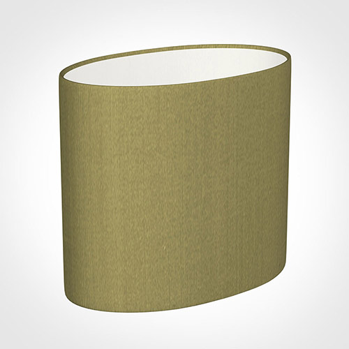 20cm Straight Oval Shade in Antique Gold Silk