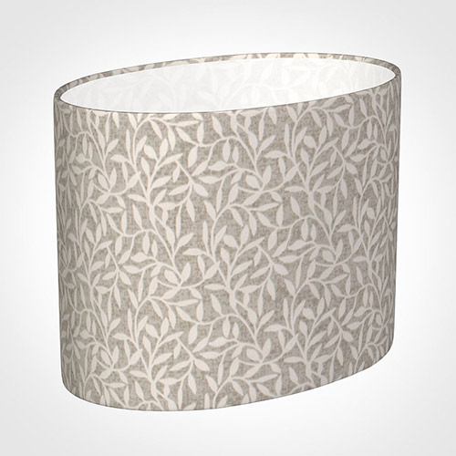 25cm Straight Oval Shade in Grey Marl Arbour