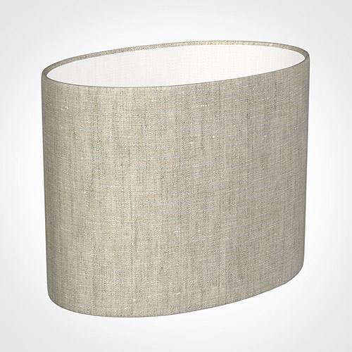 25cm Straight Oval Shade in Natural Isabelle