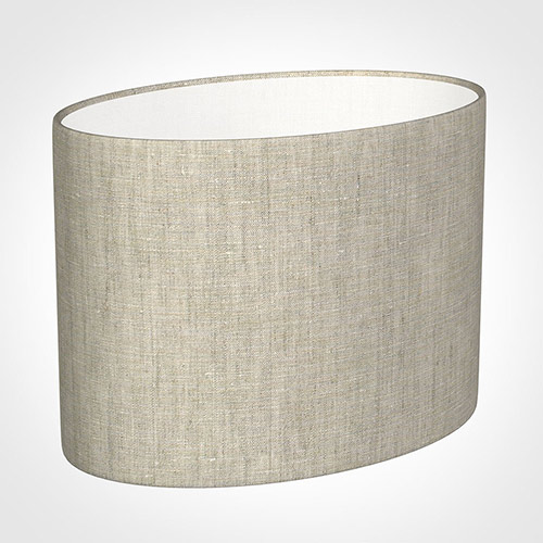 30cm Straight Oval Shade in Natural Isabelle